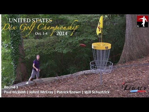 The Disc Golf Guy - Vlog #244 - USDGC - Round 3 - McBeth McCray Brown Schusterick